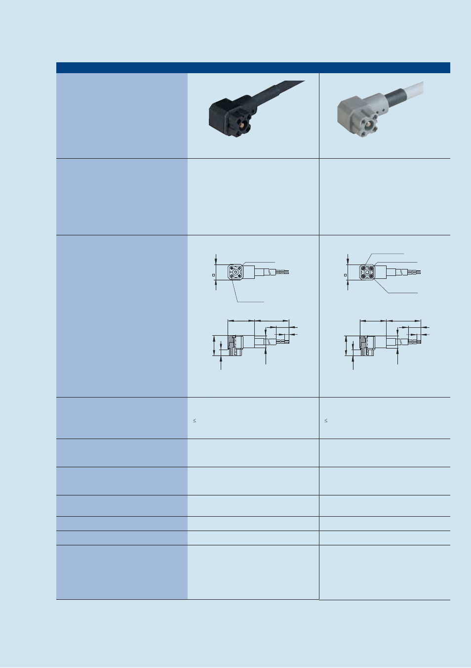 Rectangular connectors g-series, Rectangular connectors g-series > cable socket | Northern Connectors Hirschmann G-Series Rectangular Connectors User Manual | Page 5 / 21