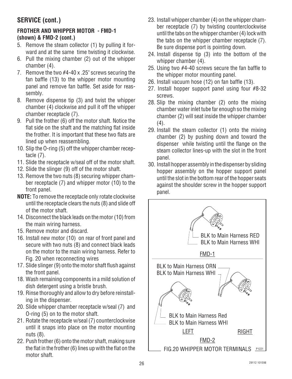 Bunn FMD-1 FMD-2 User Manual | Page 26 / 41