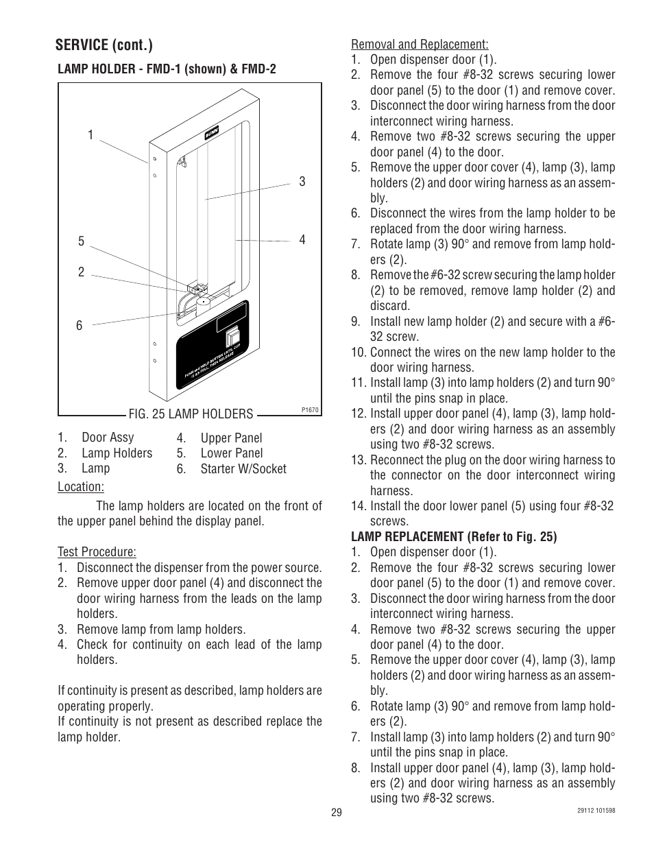 Bunn FMD-1 FMD-2 User Manual | Page 29 / 41