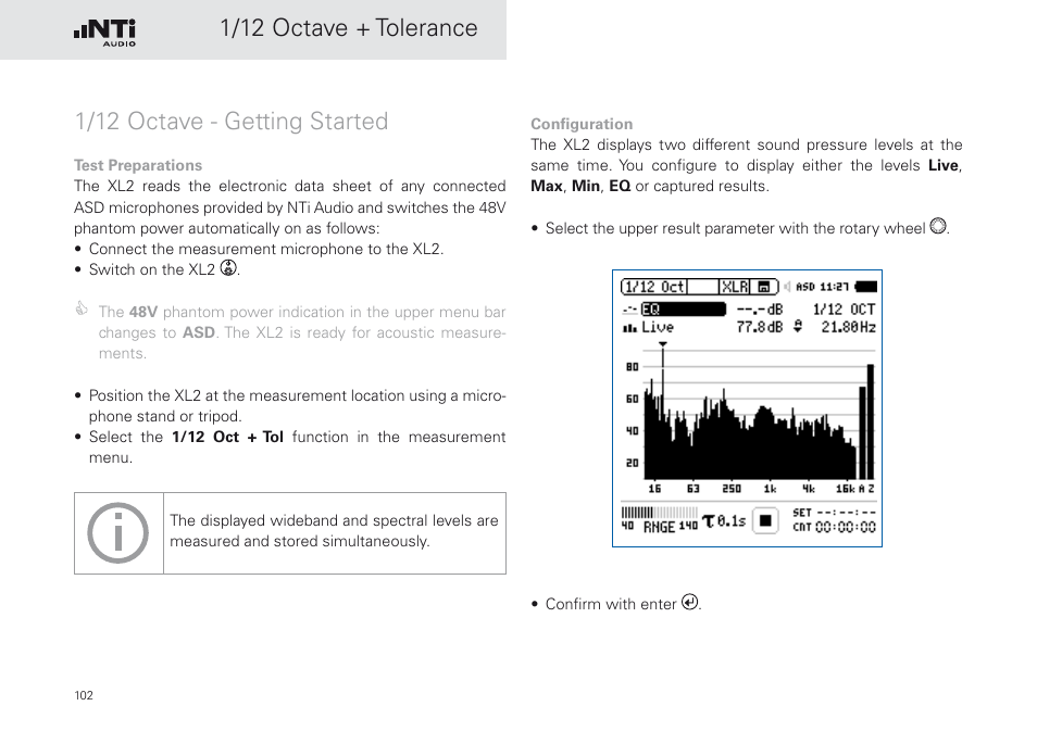 NTi Audio XL2 Sound Level Meter User Manual | Page 102 / 240