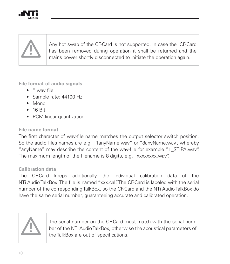 NTi Audio TalkBox User Manual | Page 10 / 32