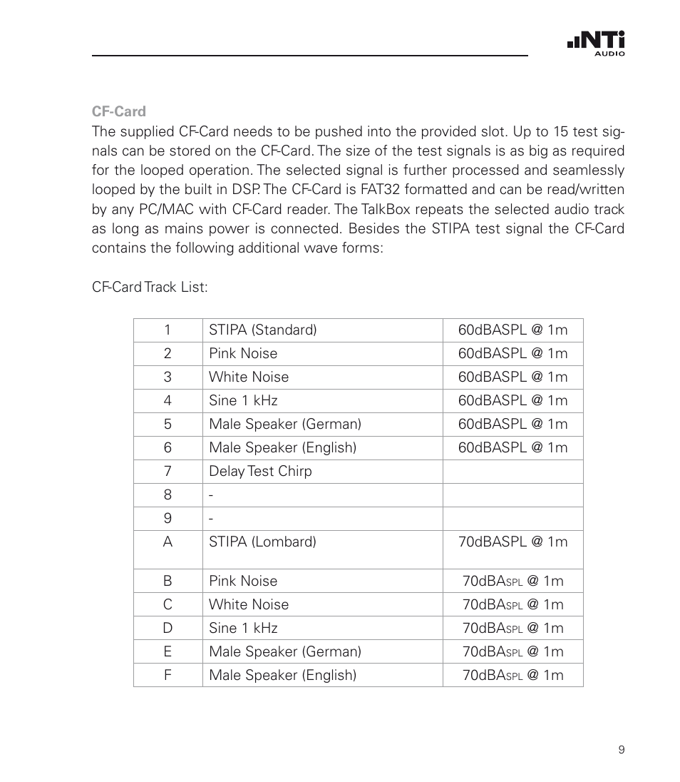 NTi Audio TalkBox User Manual | Page 9 / 32