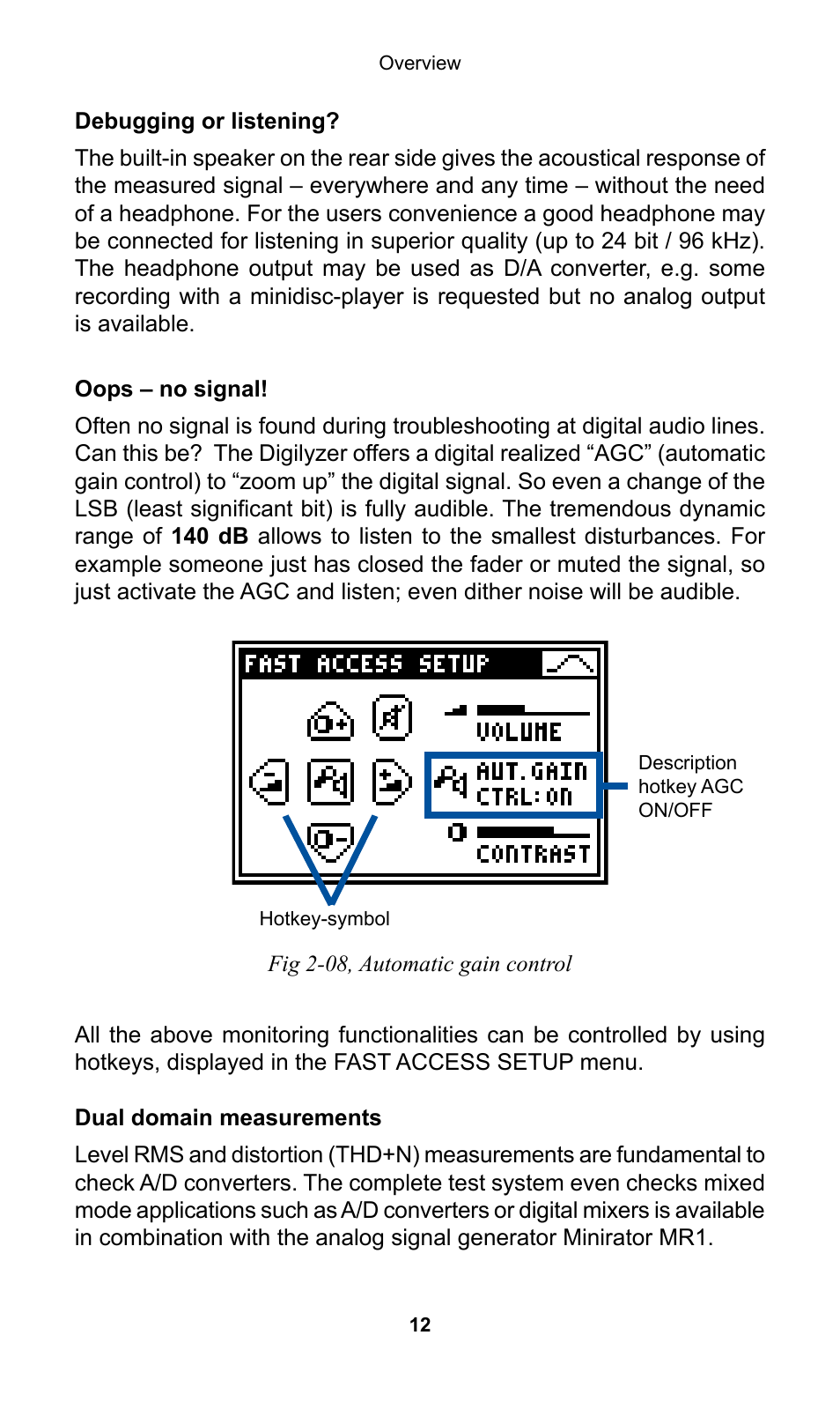 NTi Audio Digilyzer DL1 User Manual | Page 12 / 66