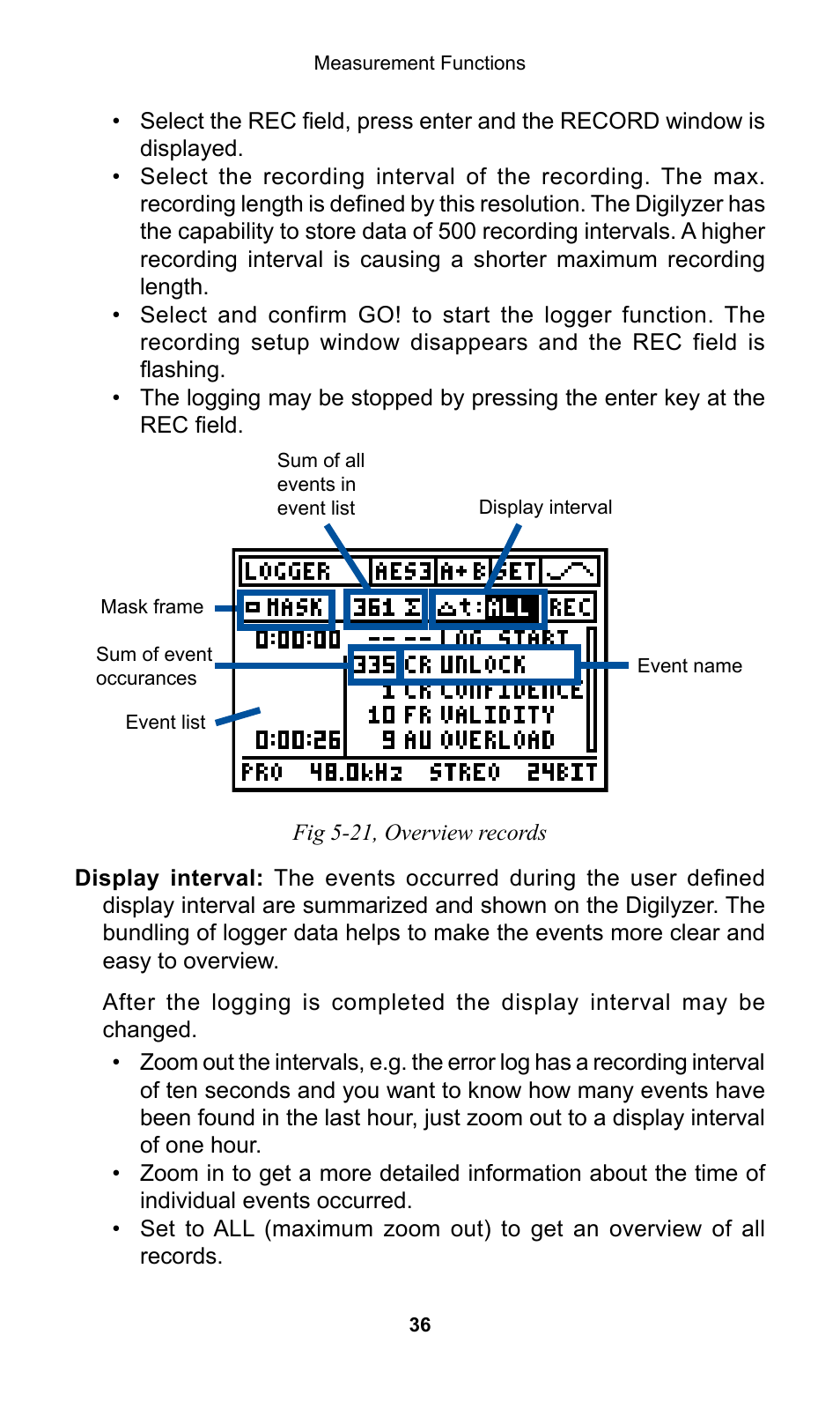 NTi Audio Digilyzer DL1 User Manual | Page 36 / 66