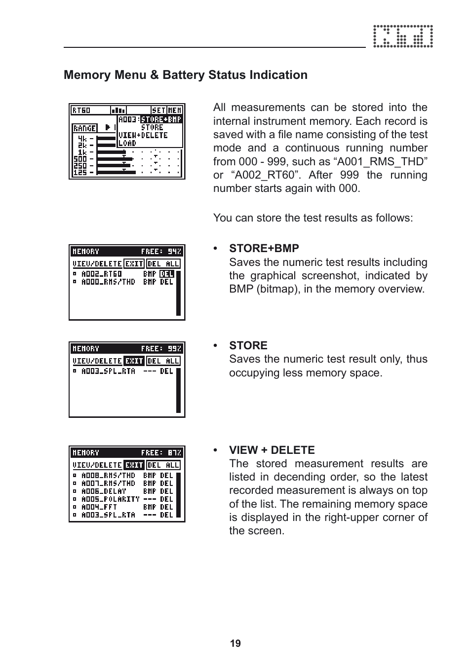 NTi Audio Acoustilyzer AL1 User Manual | Page 19 / 96