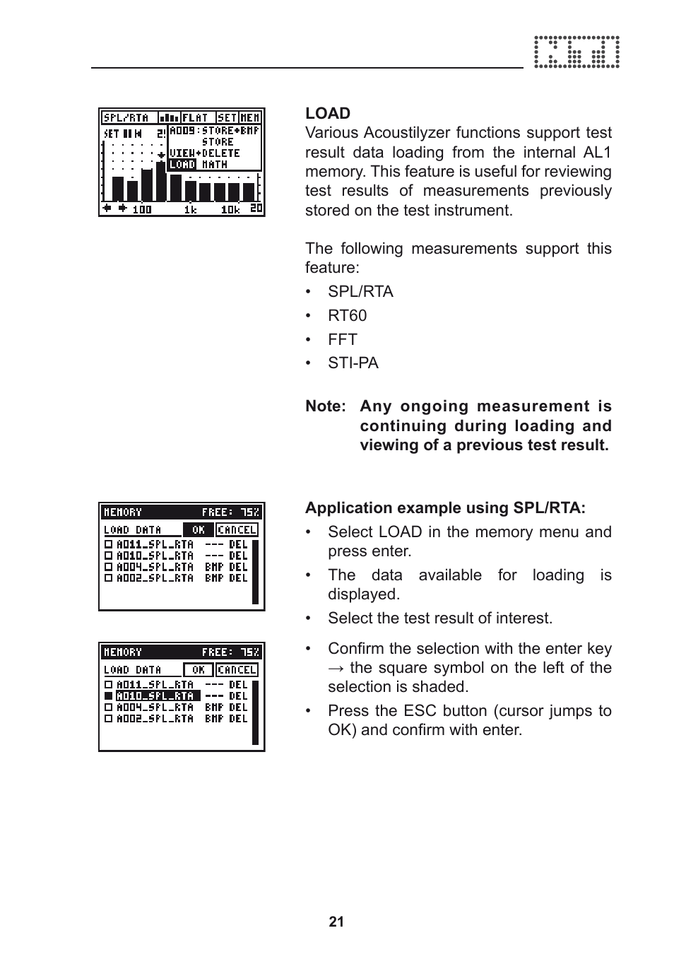 NTi Audio Acoustilyzer AL1 User Manual | Page 21 / 96