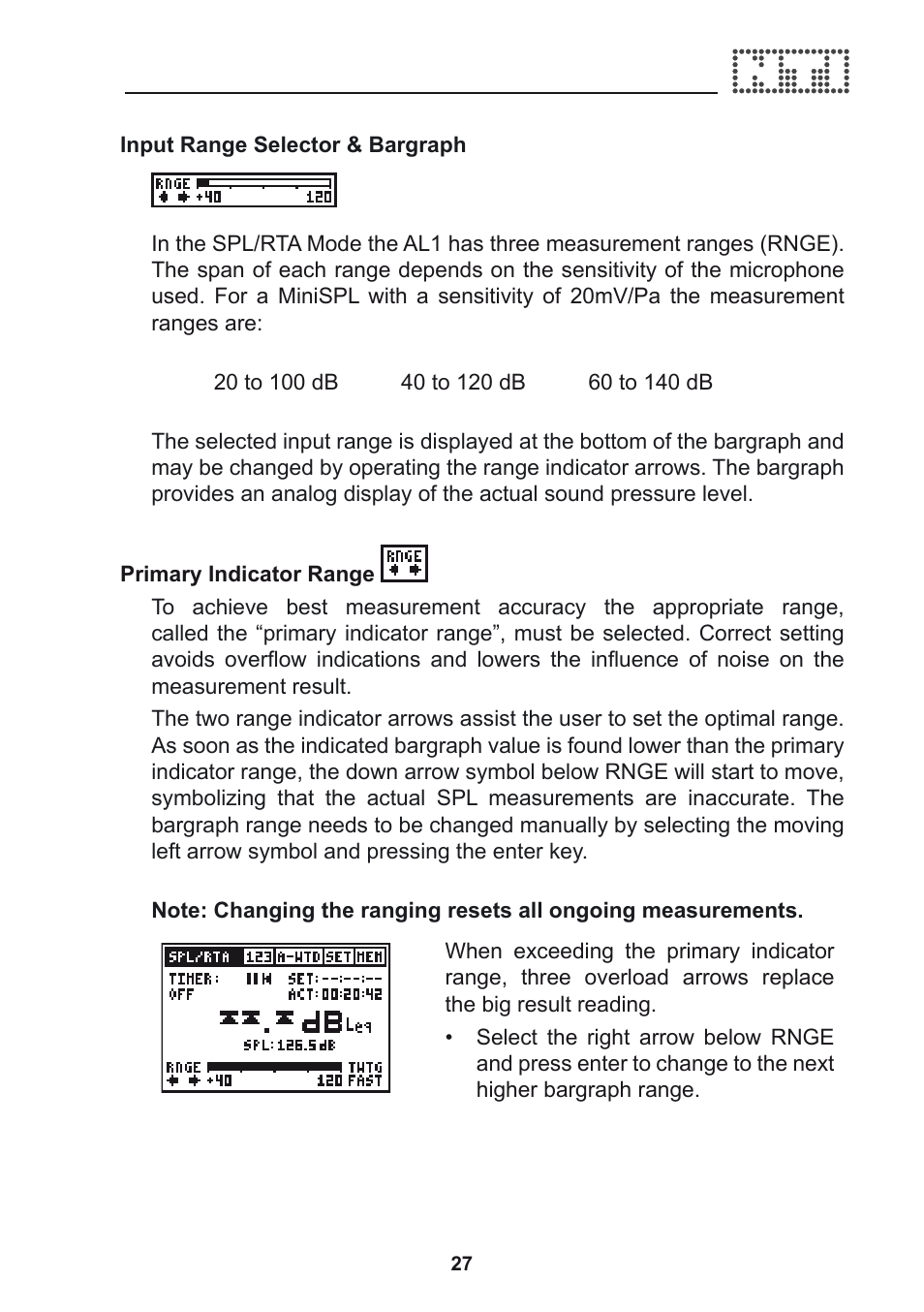 NTi Audio Acoustilyzer AL1 User Manual | Page 27 / 96