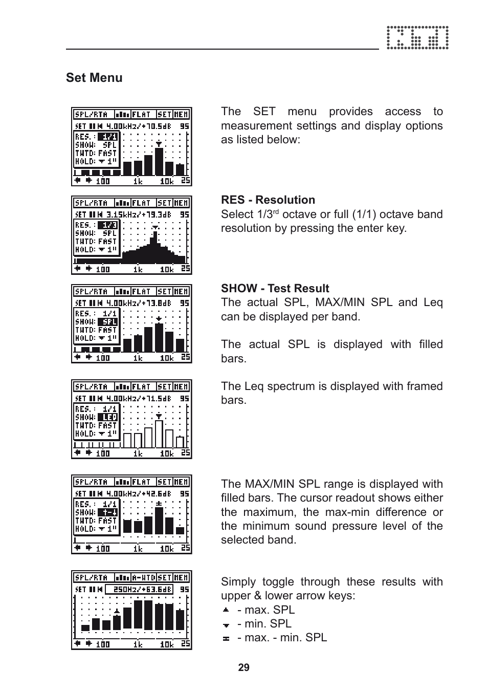 NTi Audio Acoustilyzer AL1 User Manual | Page 29 / 96