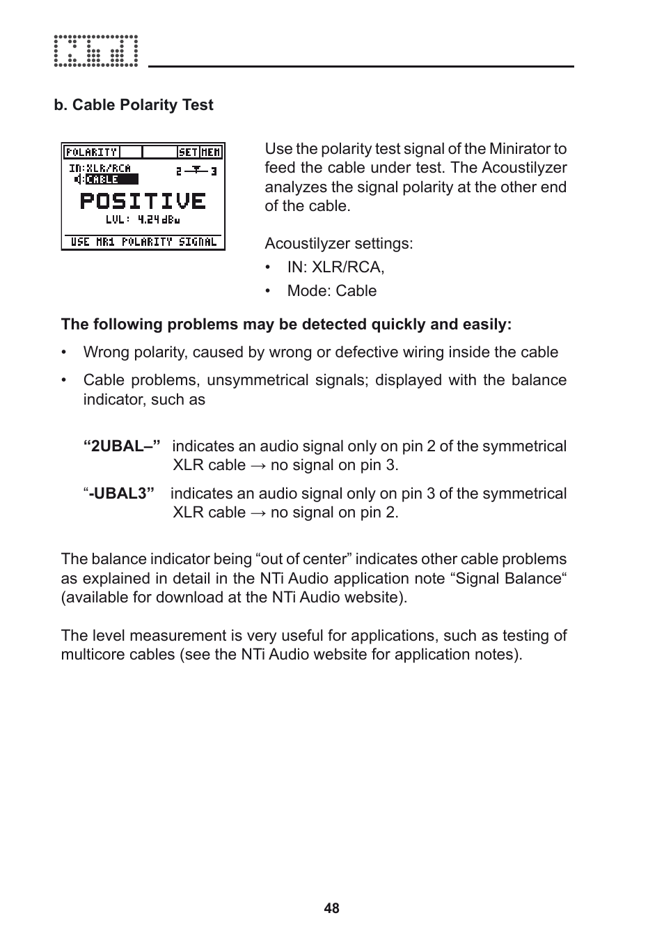 NTi Audio Acoustilyzer AL1 User Manual | Page 48 / 96