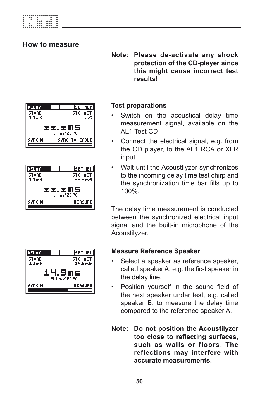 NTi Audio Acoustilyzer AL1 User Manual | Page 50 / 96