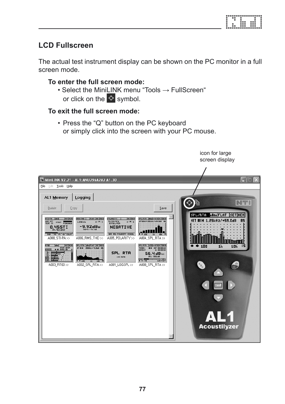 NTi Audio Acoustilyzer AL1 User Manual | Page 77 / 96