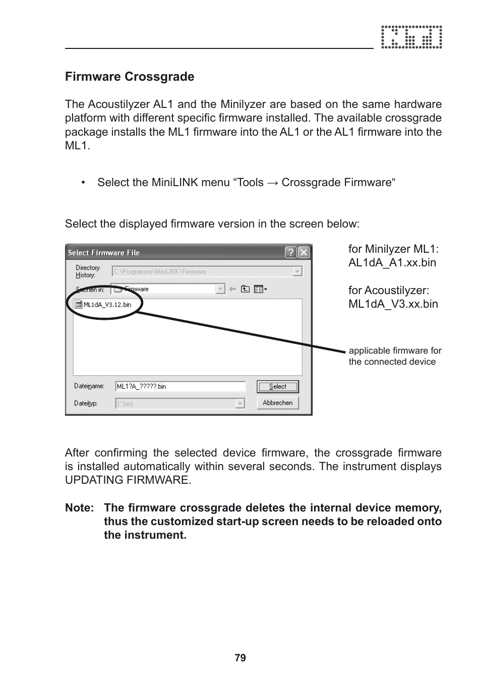 NTi Audio Acoustilyzer AL1 User Manual | Page 79 / 96