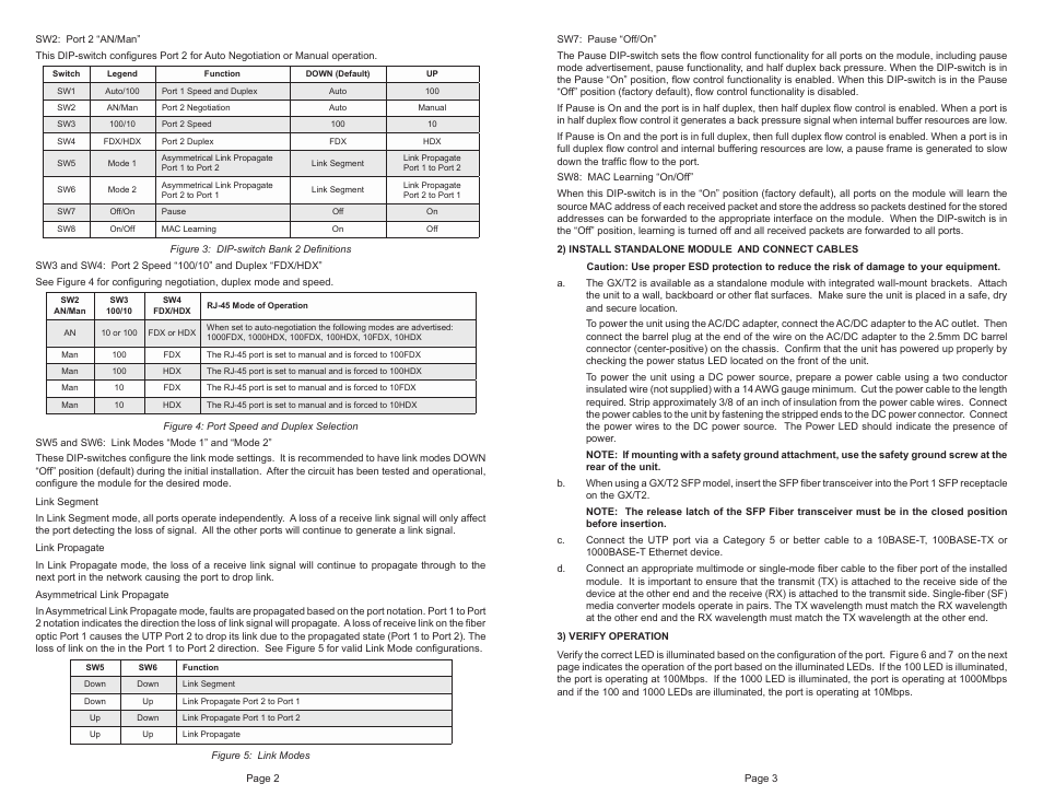 Omnitron Systems Technology iConverter GX/T2 Standalone Module User Manual | Page 2 / 2