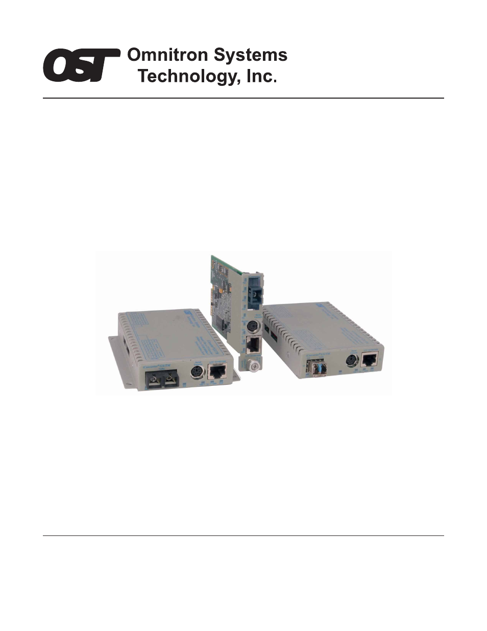 Omnitron Systems Technology Converter GXTM User Manual User Manual | 48 pages