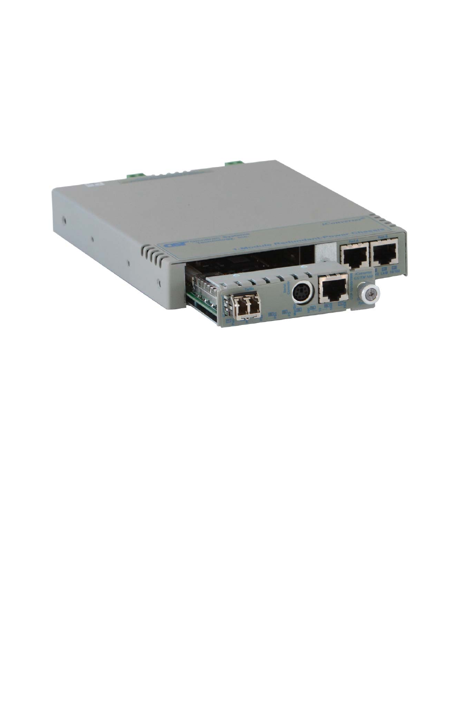 Omnitron Systems Technology iConverter 1 Module Redundant Power Chassis User Manual | Page 5 / 26