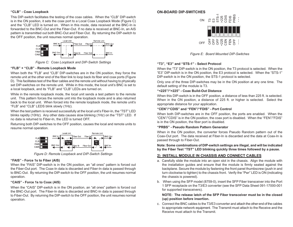 Omnitron Systems Technology iConverter T3/E3 Plugin Module User Manual | Page 2 / 2