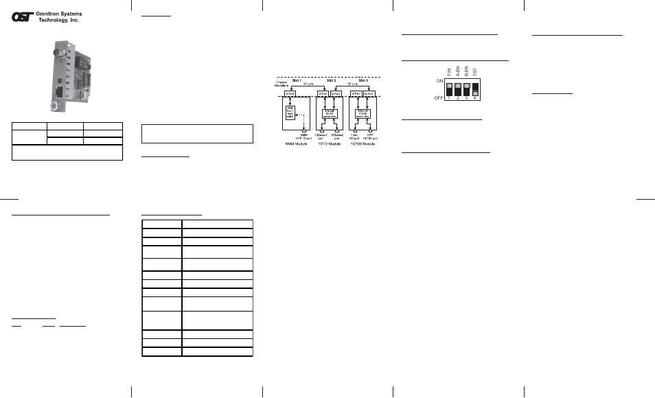 Omnitron Systems Technology iConverter 10T/2 User Manual | 1 page