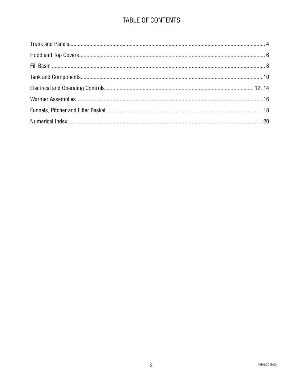 Bunn VP17 BREWER 10861 User Manual | Page 3 / 20