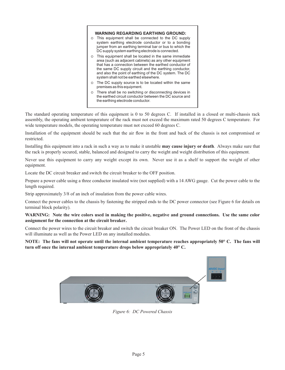 Omnitron Systems Technology miConverter 18-Module Chassis User Manual | Page 5 / 7