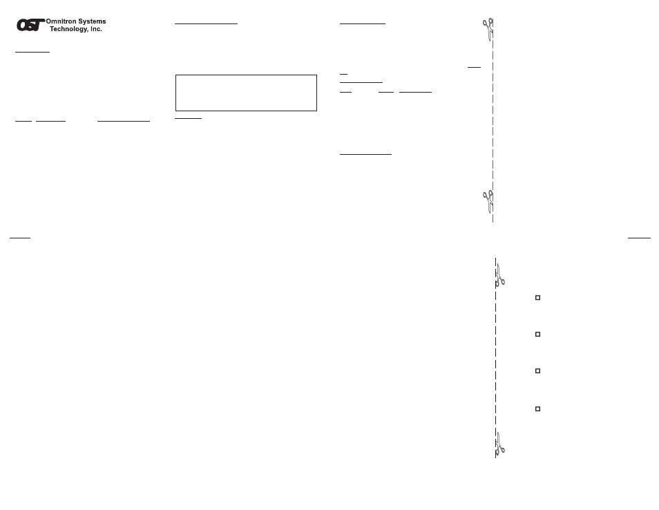 Omnitron Systems Technology FlexPoint 10FL/2 User Manual | 1 page