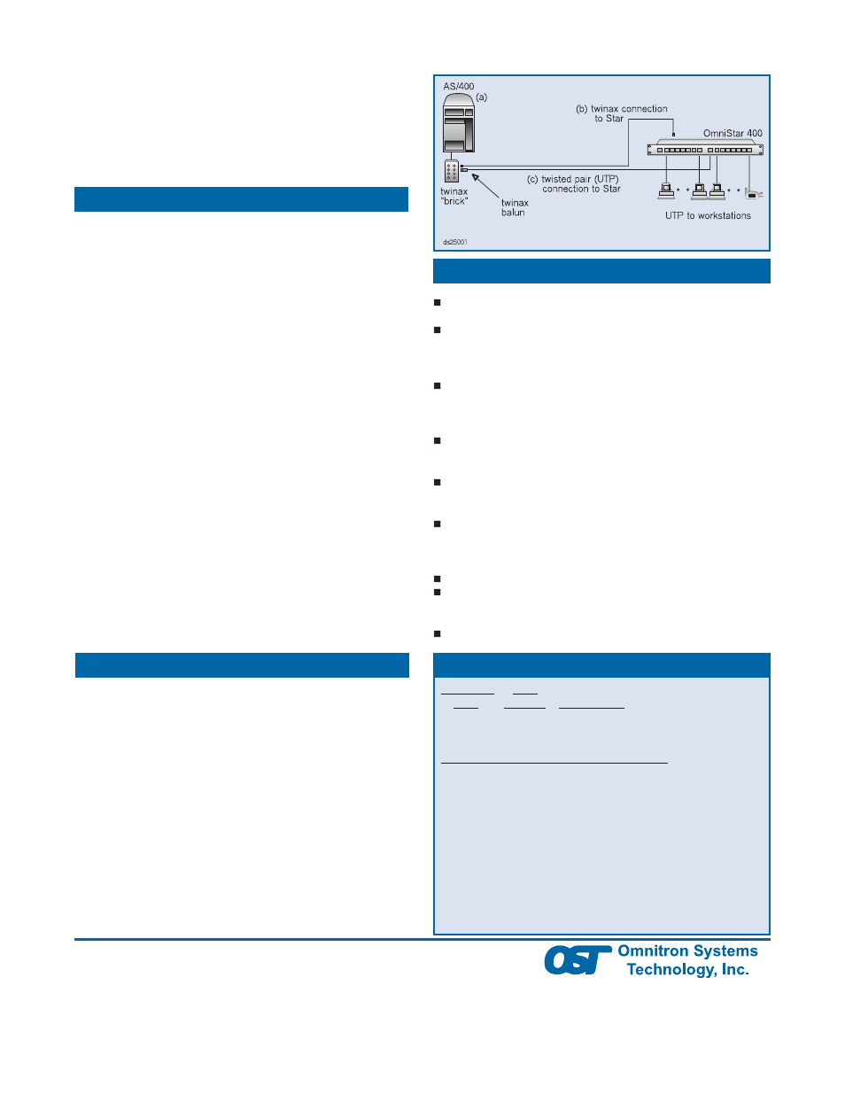 Operation | Omnitron Systems Technology OmniStar 400 User Manual | Page 2 / 2