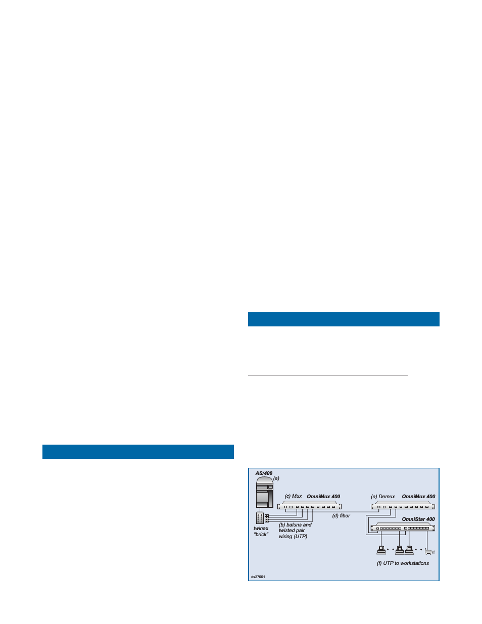 Operation, Sample applications | Omnitron Systems Technology OmniMux 400 User Manual | Page 2 / 4