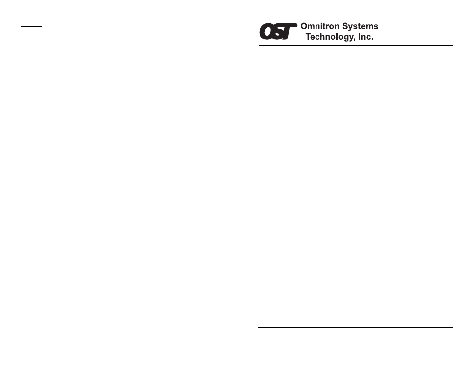 Omnitron Systems Technology OmniMux 400 User Manual | 6 pages