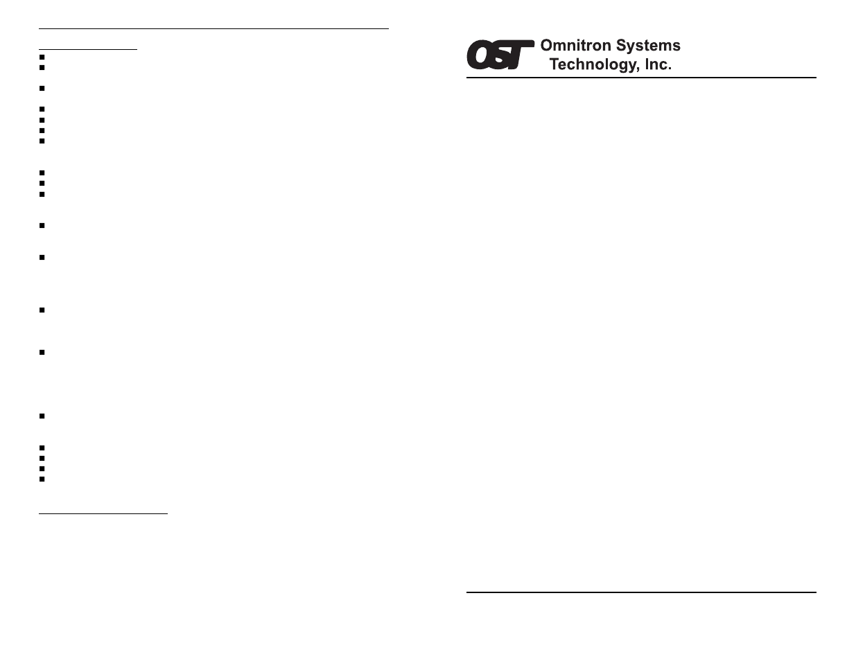 Omnitron Systems Technology OmniStar 400 User Manual | 4 pages