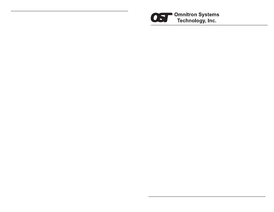 Omnitron Systems Technology OmniMux 400XL User Manual | 6 pages