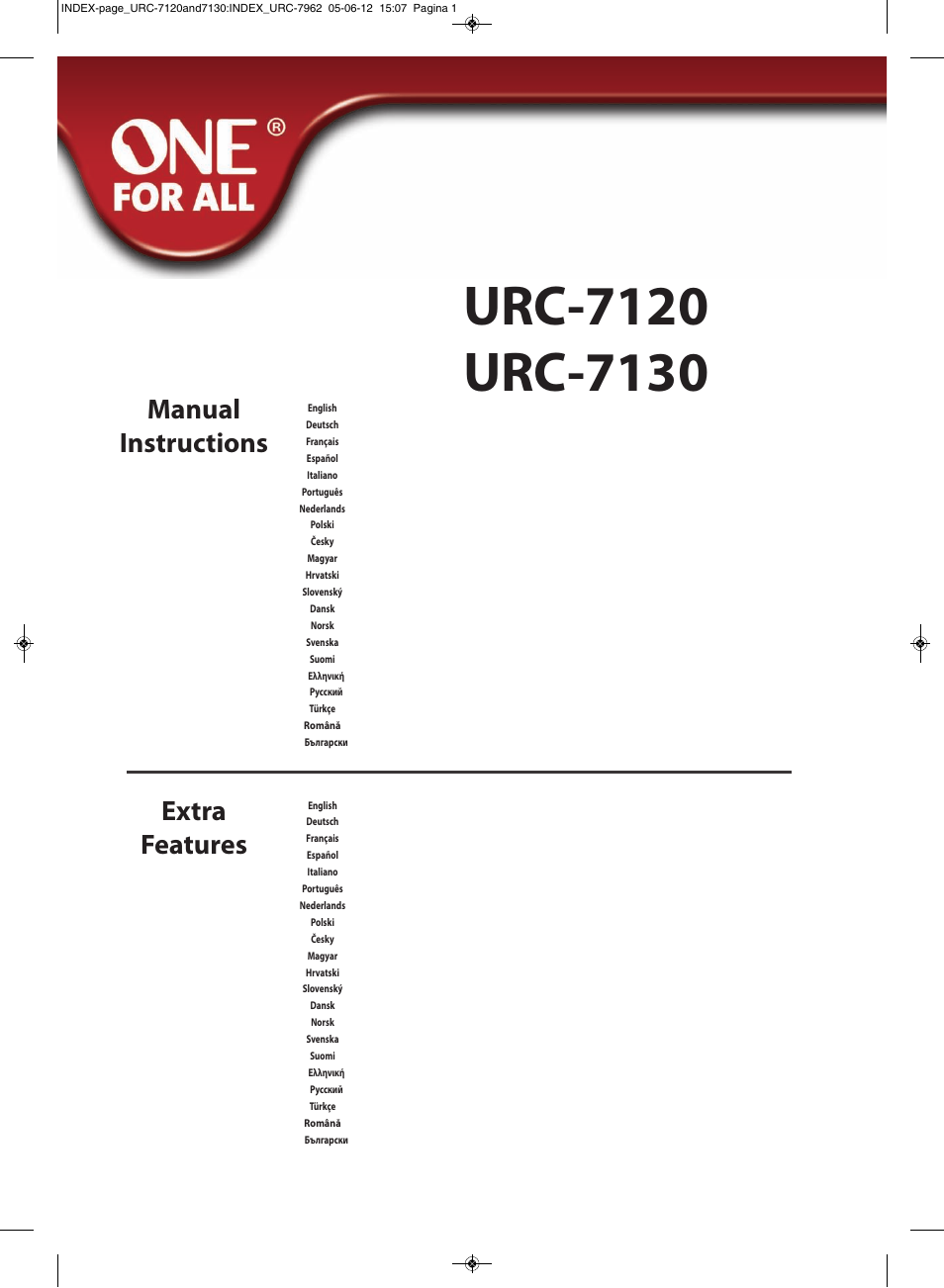 One for All URC-7130 Essence 3 User Manual | 193 pages