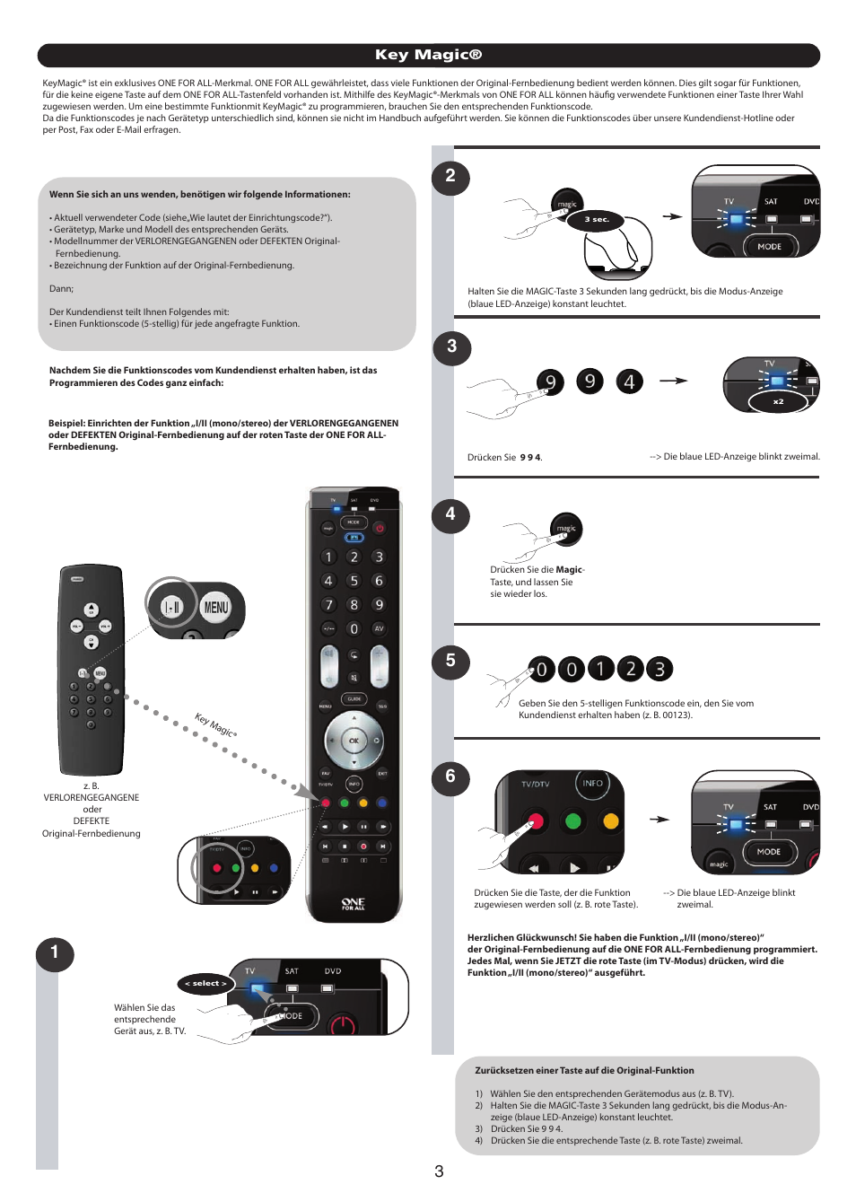 Key magic | One for All URC-7130 Essence 3 User Manual | Page 101 / 193