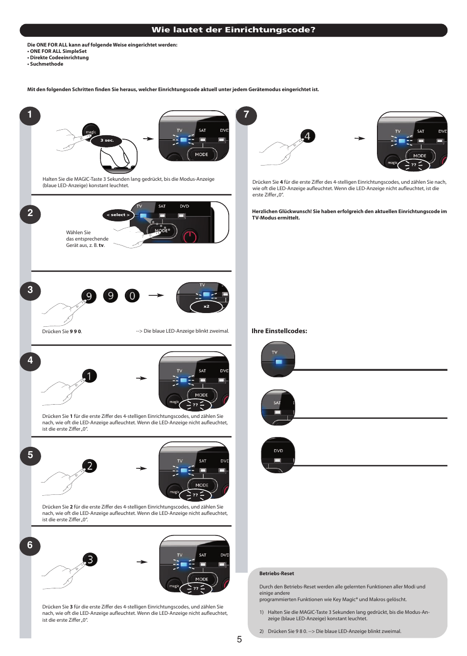 One for All URC-7130 Essence 3 User Manual | Page 103 / 193