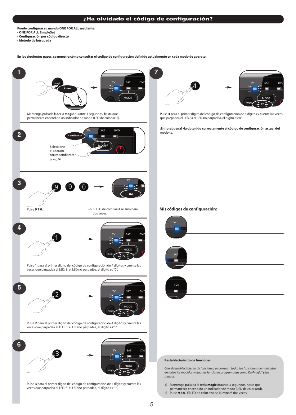 One for All URC-7130 Essence 3 User Manual | Page 113 / 193