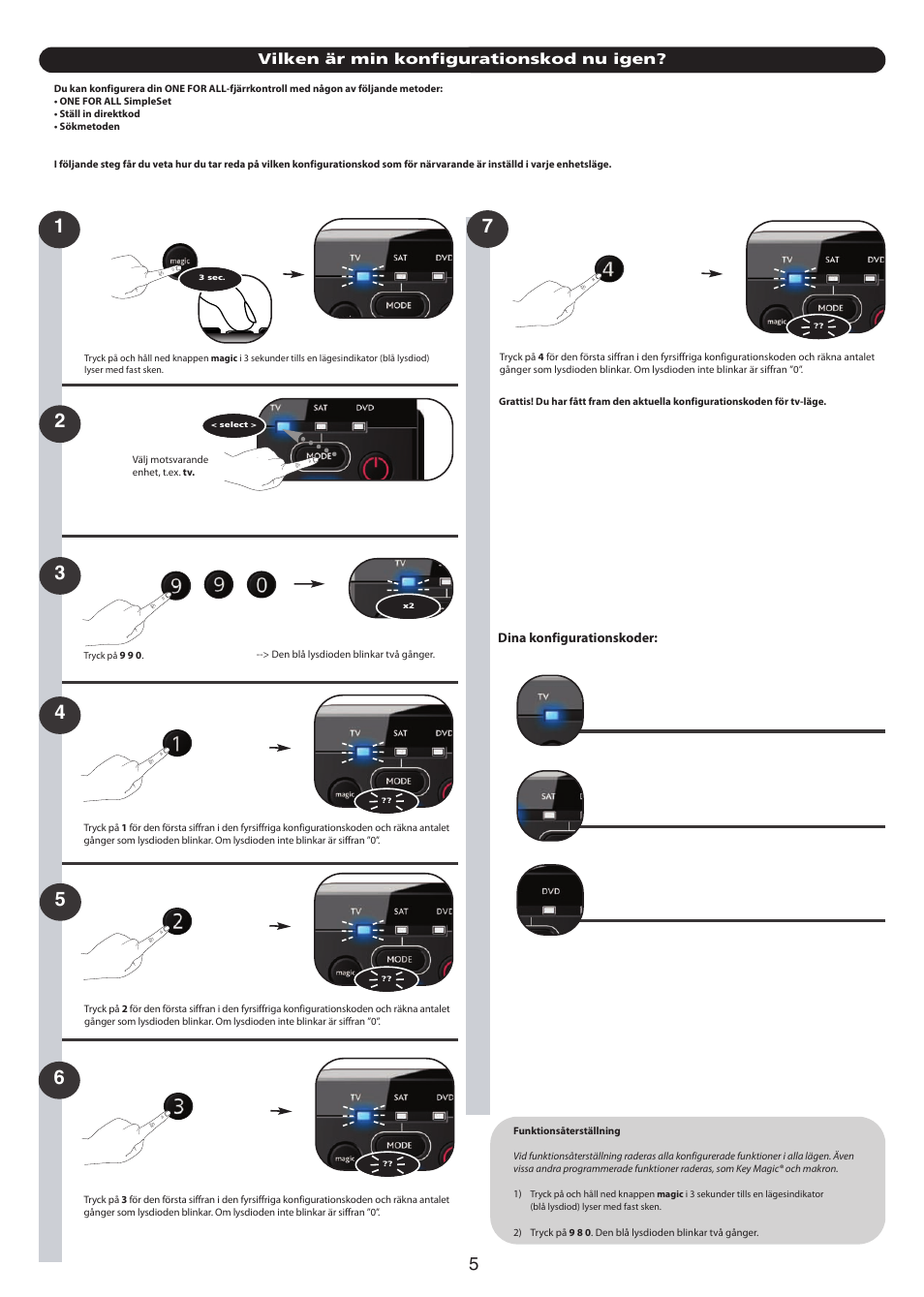 One for All URC-7130 Essence 3 User Manual | Page 163 / 193