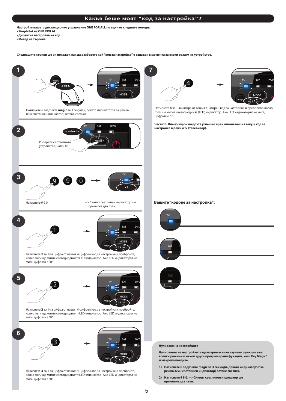 One for All URC-7130 Essence 3 User Manual | Page 193 / 193