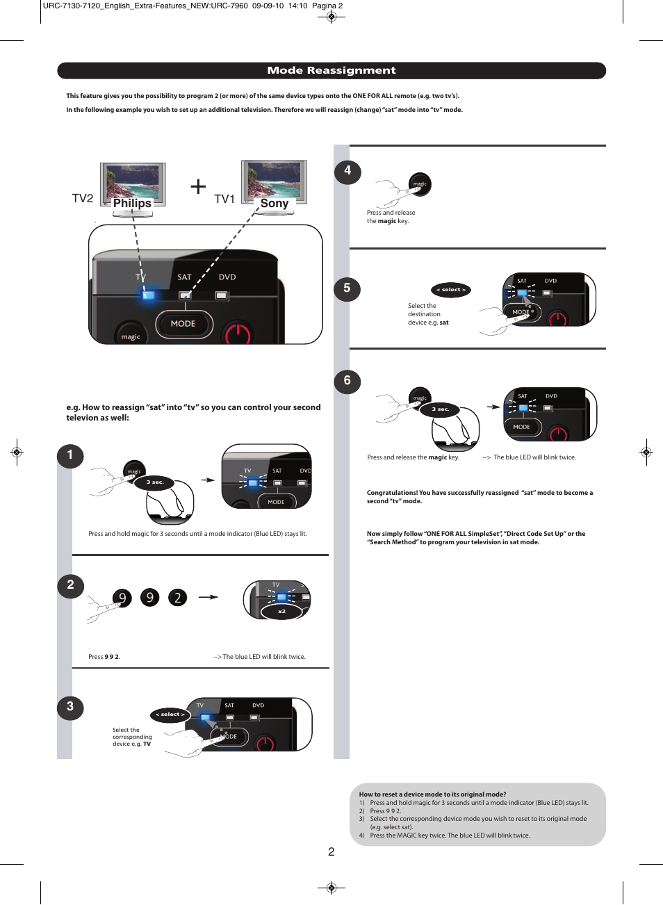 One for All URC-7130 Essence 3 User Manual | Page 95 / 193