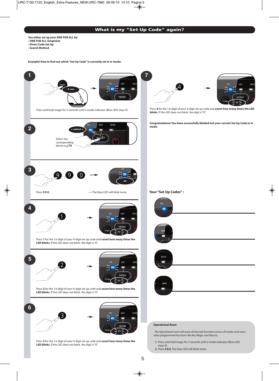 One for All URC-7130 Essence 3 User Manual | Page 98 / 193