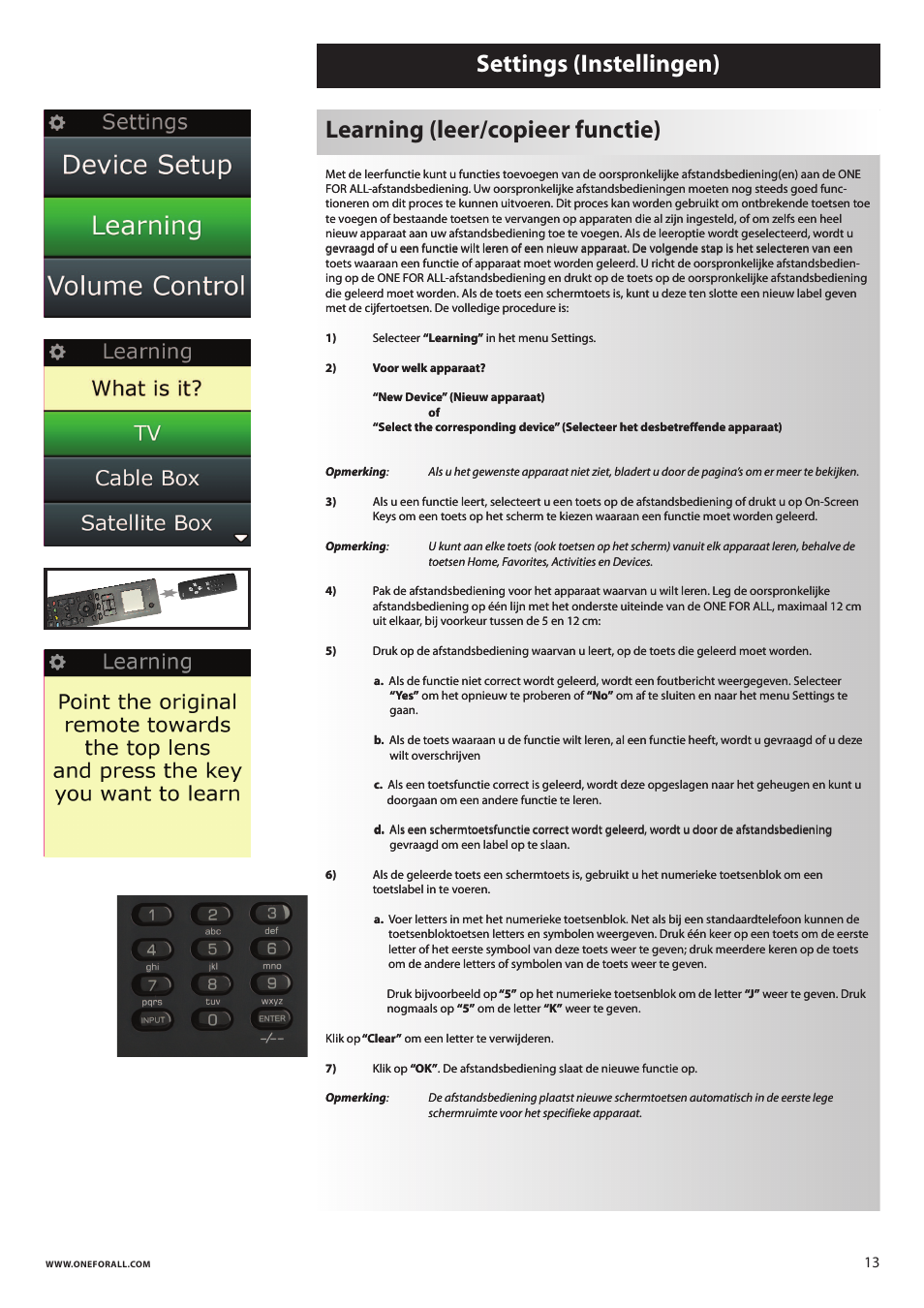 One for All URC 8620 Xsight Plus User Manual | Page 116 / 290