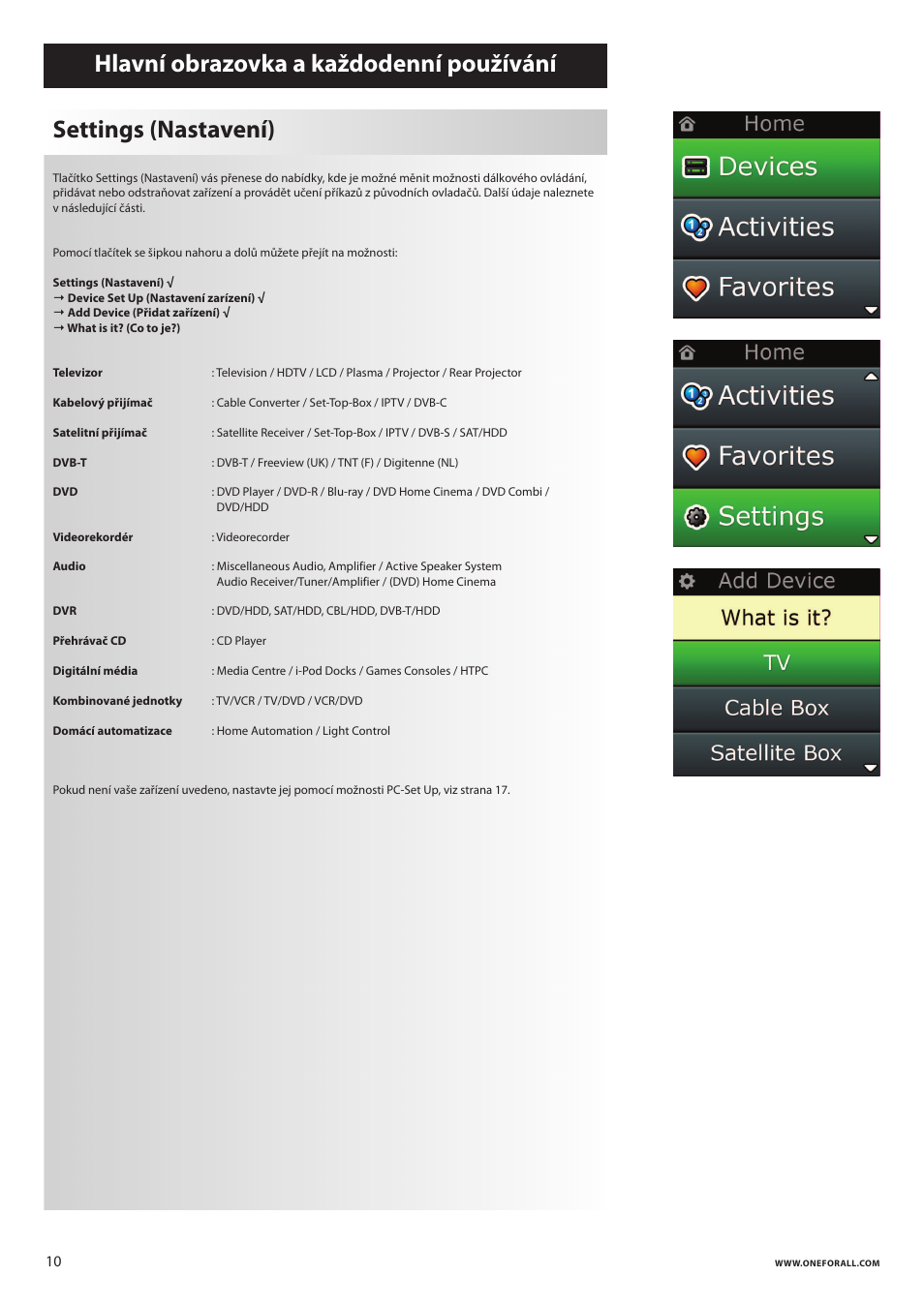 One for All URC 8620 Xsight Plus User Manual | Page 147 / 290