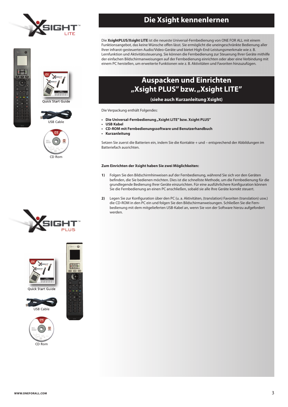 One for All URC 8620 Xsight Plus User Manual | Page 21 / 290