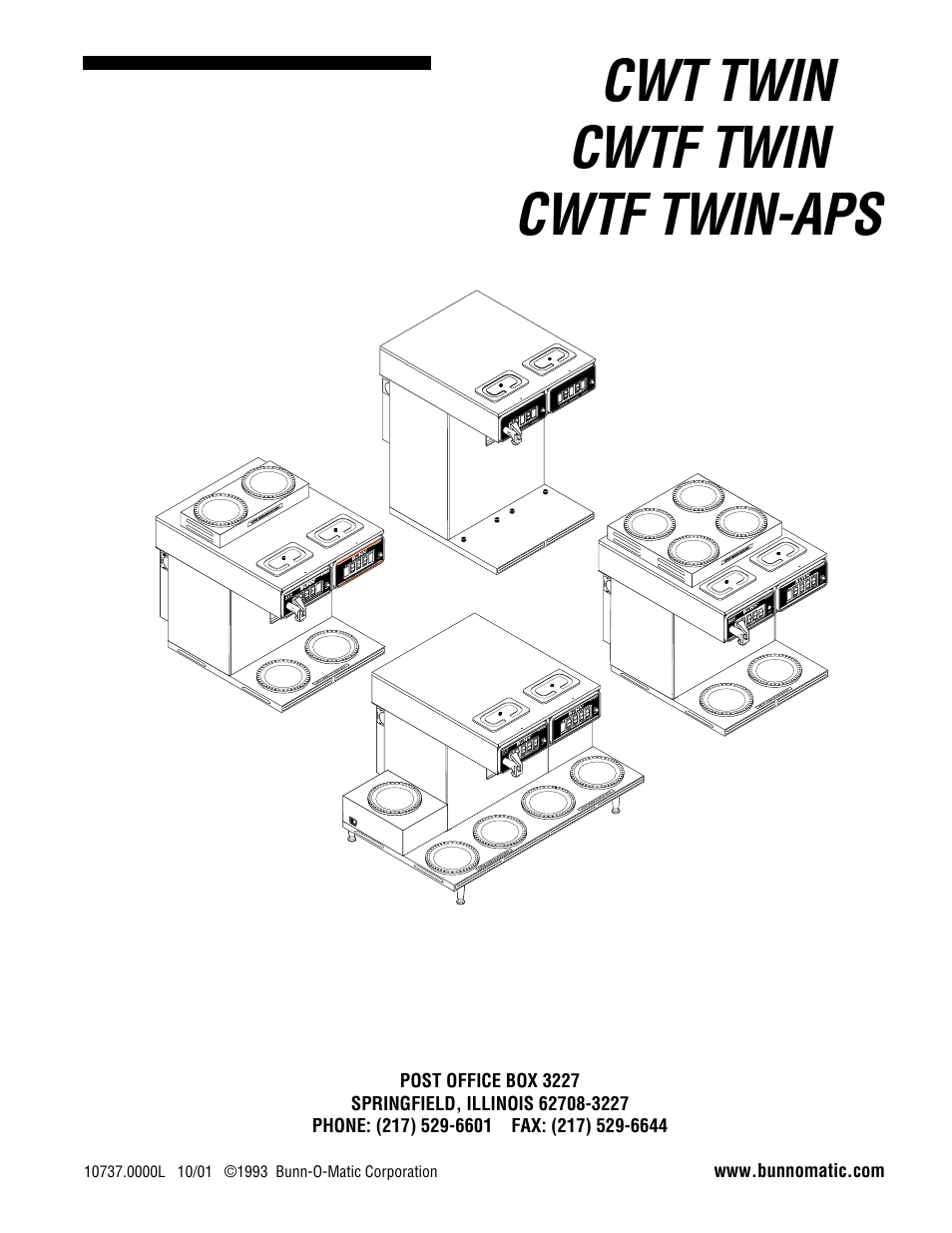Bunn CWTF TWIN-APS User Manual | 34 pages