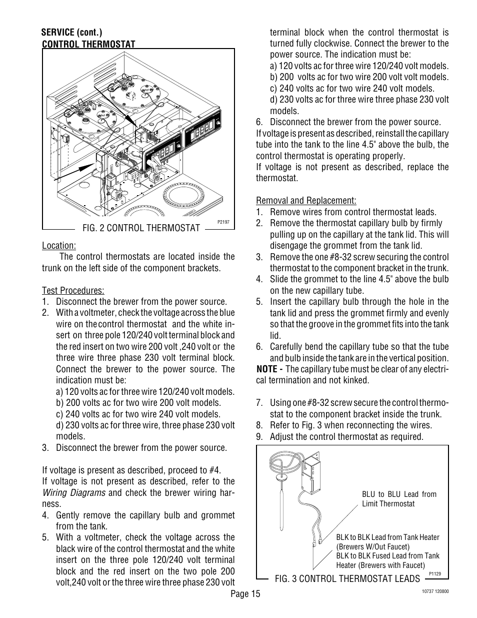 Bunn CWTF TWIN-APS User Manual | Page 15 / 34