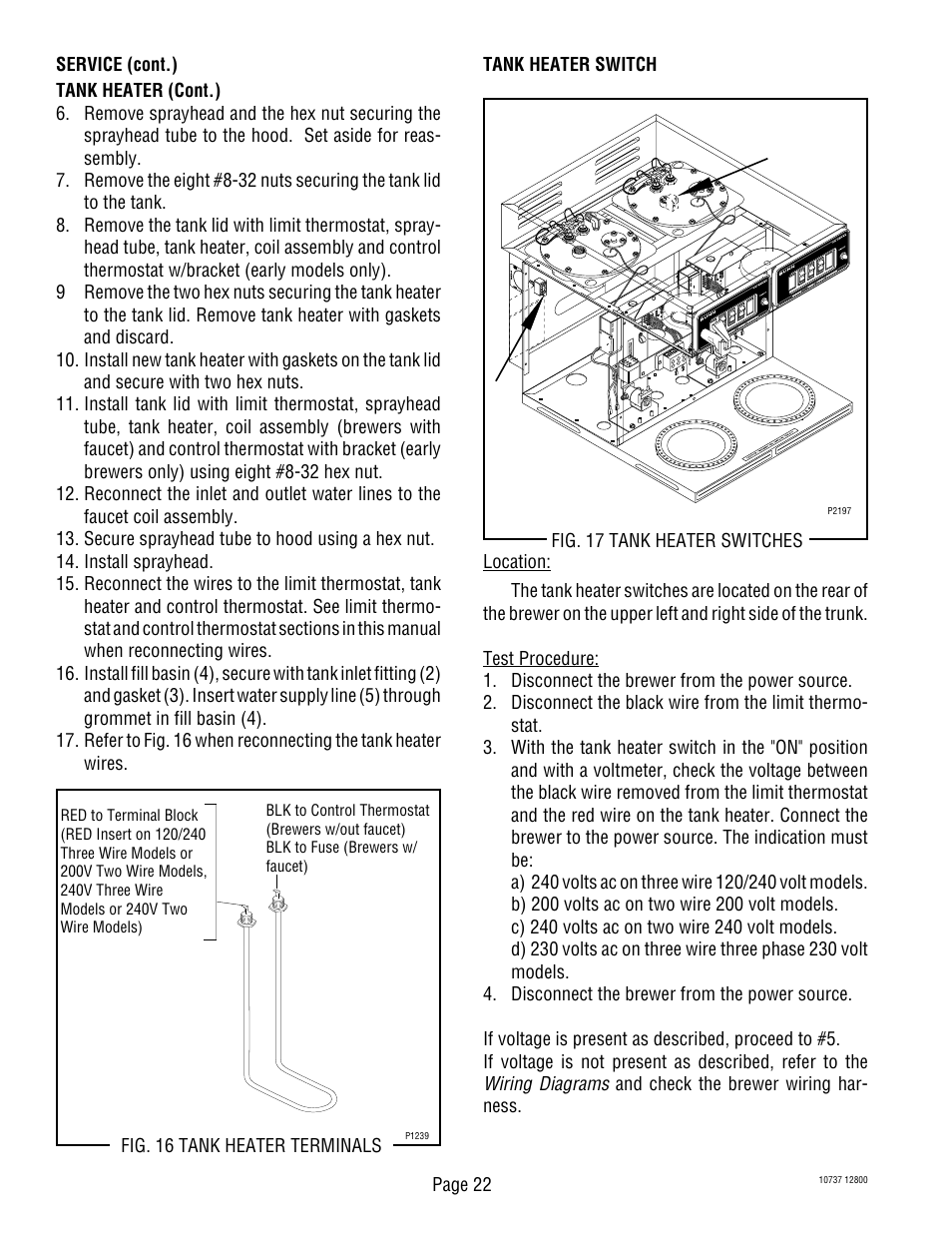 Bunn CWTF TWIN-APS User Manual | Page 22 / 34