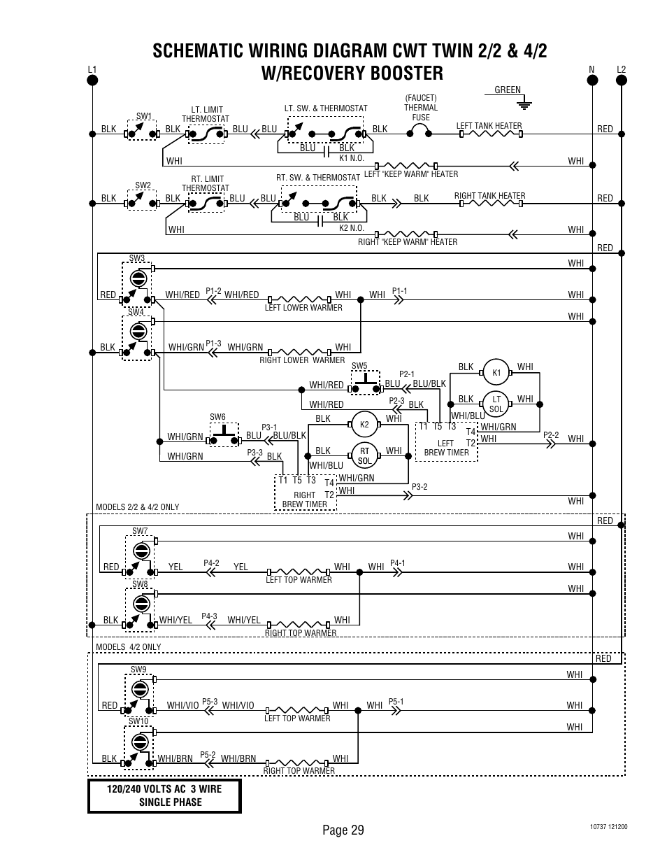 Page 29 | Bunn CWTF TWIN-APS User Manual | Page 29 / 34