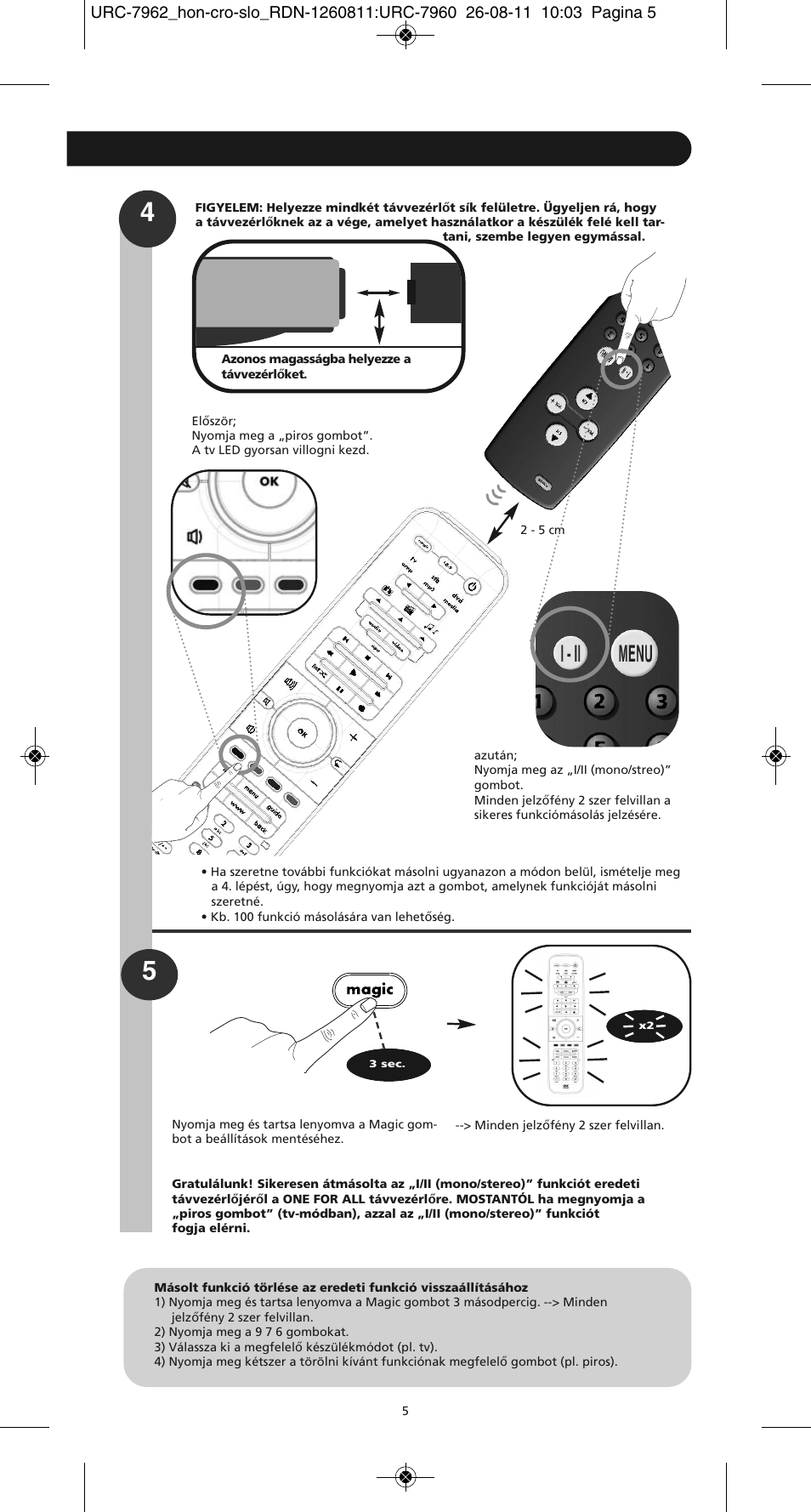 One for All URC 7962 Smart Control Motion - Manual and Code list User Manual | Page 110 / 196