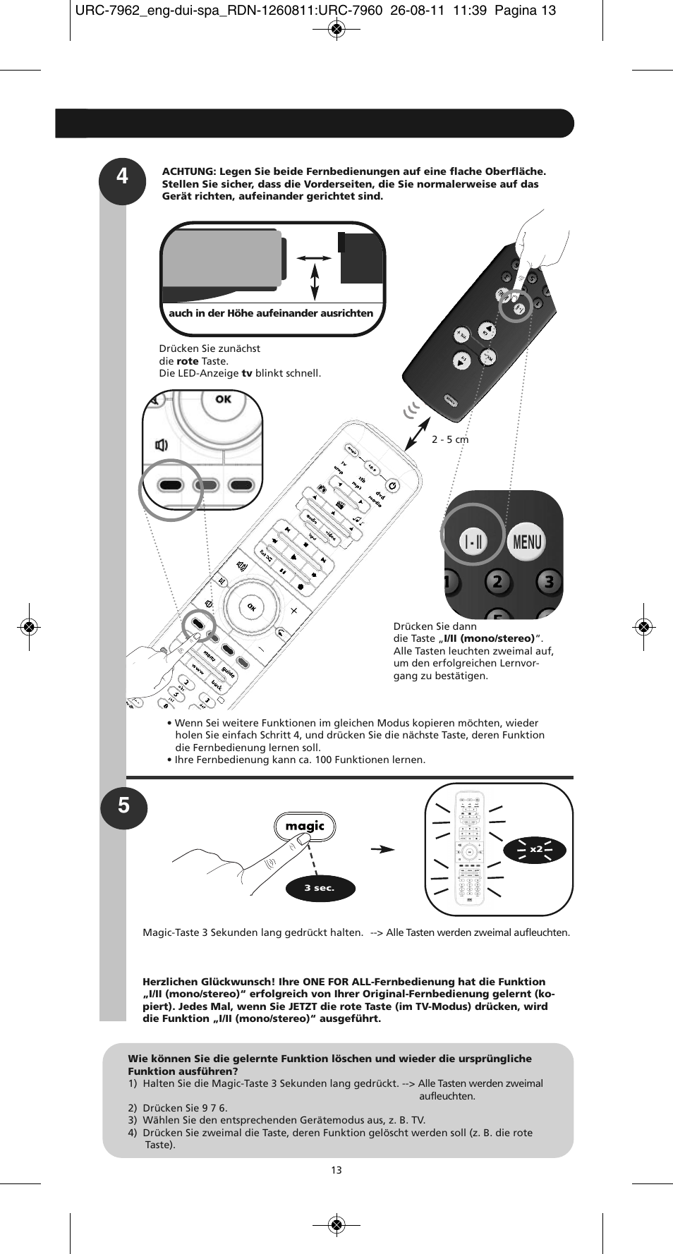 One for All URC 7962 Smart Control Motion - Manual and Code list User Manual | Page 22 / 196