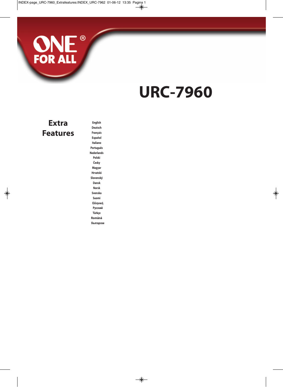 One for All URC 7960 Smart Control User Manual | 106 pages