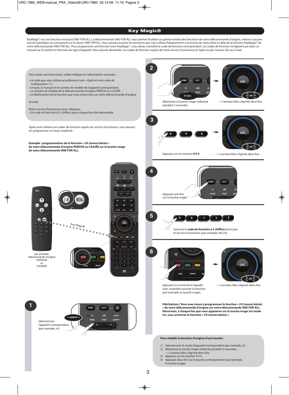 Key magic | One for All URC 7960 Smart Control User Manual | Page 14 / 106