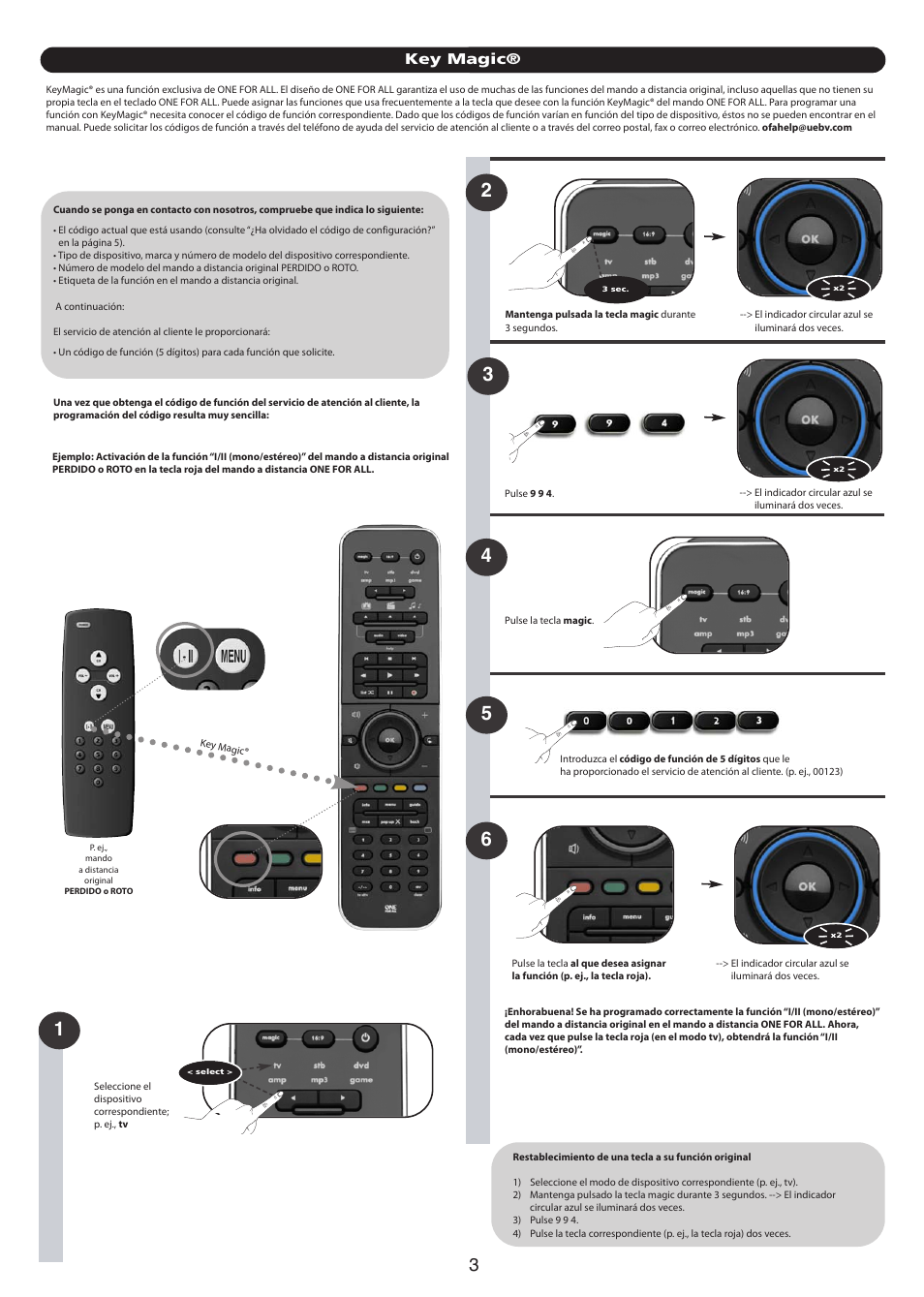 Key magic | One for All URC 7960 Smart Control User Manual | Page 19 / 106