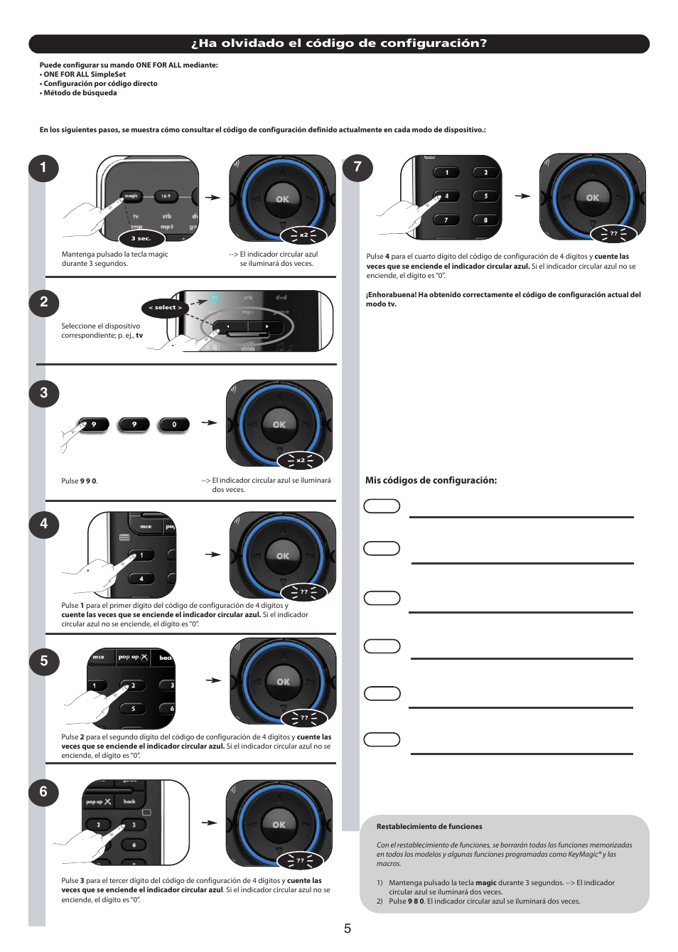 One for All URC 7960 Smart Control User Manual | Page 21 / 106